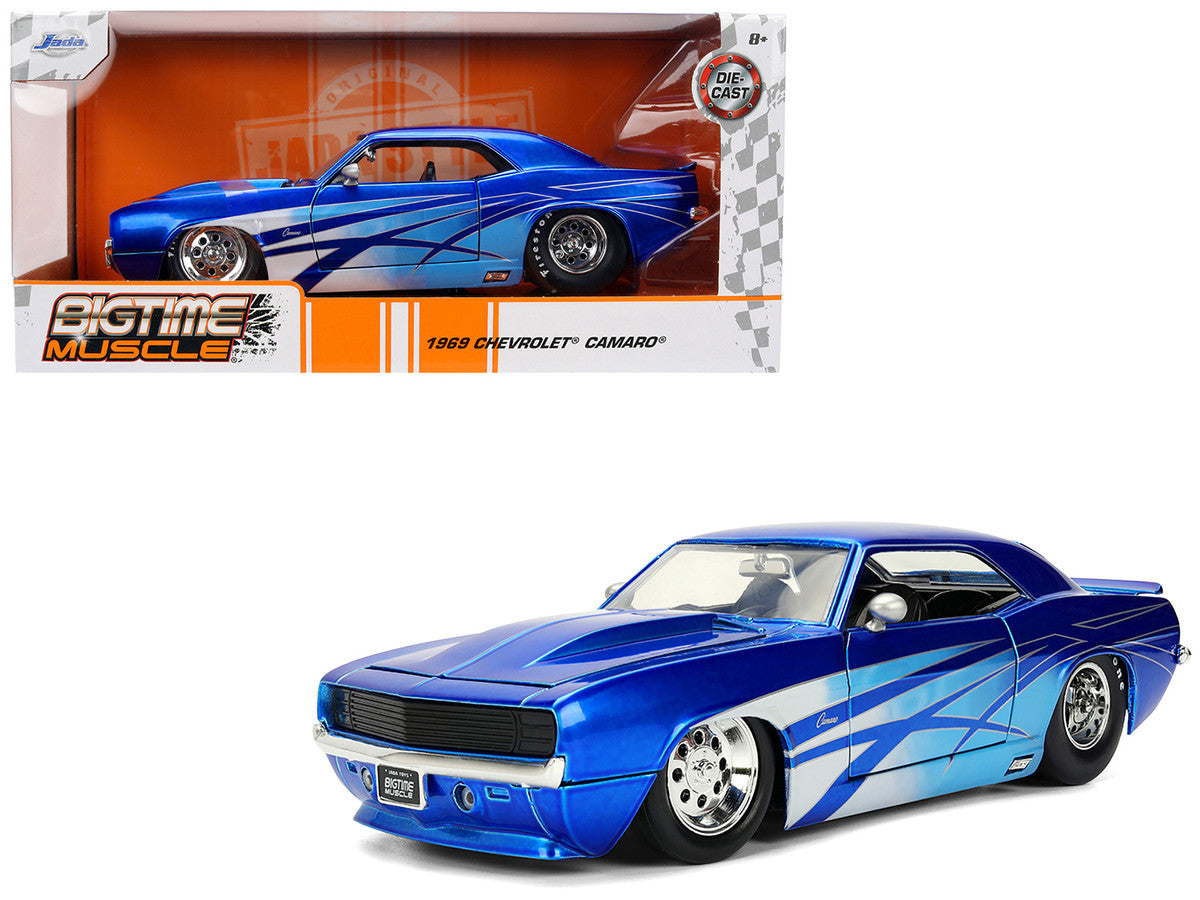 Jada 1969 Chevrolet Camaro Candy Blue Bigtime Muscle 1:24 diecast collectible car model