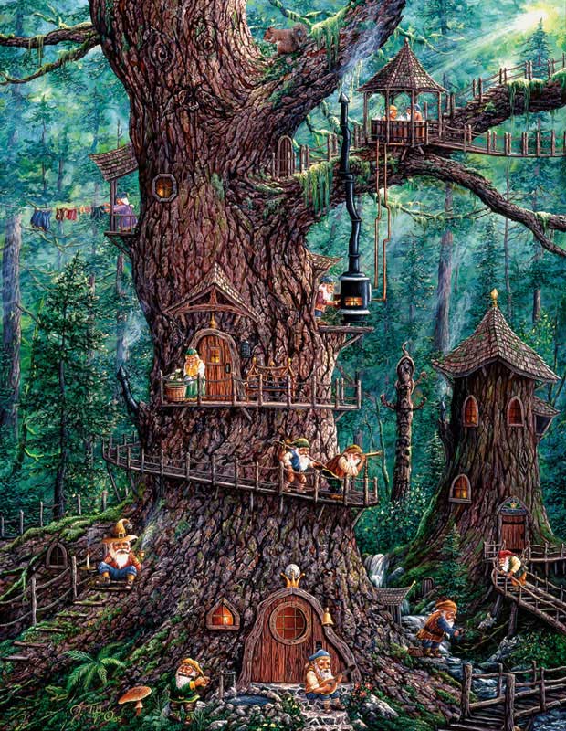 Forest Gnomes 1000 Pieces Jigsaw Puzzle by SunsOut