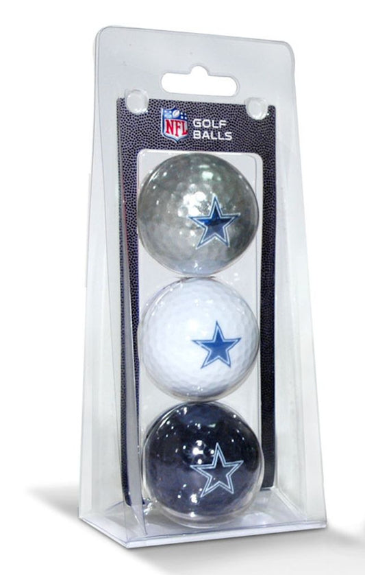 Dallas Cowboys Team Colored Golf Balls 3 Pack by Team Golf