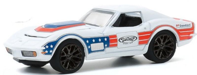 1972 Chevrolet Corvette "BFGoodrich" White with Red and Blue Stripes "Detroit Speed Inc." Series 1 1/64 Diecast Model Car by Greenlight
