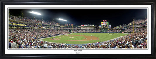 Atlanta Braves Turner Field First Pitch Panoramic Picture - Fan Cave Decor by Everlasting Images