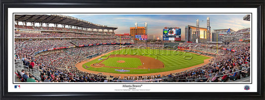 Atlanta Braves 2017 Opening Day First Pitch Panoramic Picture - SunTruist Park Fan Cave Decor by Everlasting Images