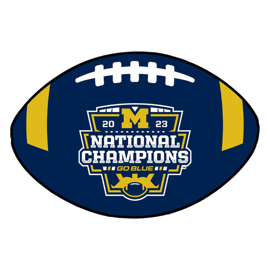 Michigan Wolverines 2023-24 National Champions Football Rug / Mat by Fanmats