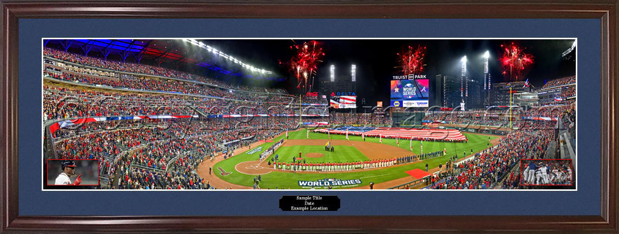 Atlanta Braves 2021 World Series Game 3 Panoramic Picture - Truist Park Fan Cave Decor by Everlasting Images