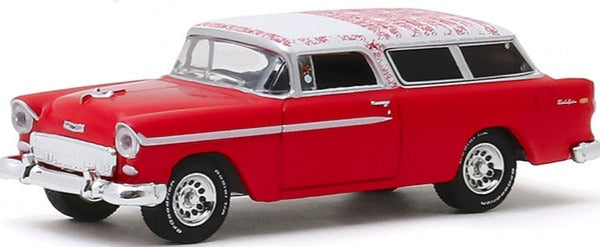 1955 Chevrolet Nomad Red with White Top "Starsky and Hutch" (1975-1979) TV Series "Hollywood Special Edition" 1/64 Diecast Model Car by Greenlight