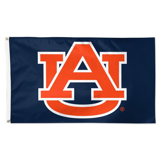 Auburn Tigers 3x5 ft NCAA flag featuring official logo, team colors, and grommets for quick wall or pole display