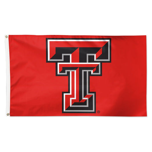 Texas Tech Red Raiders NCAA 3x5 team flag with official logo and colors, polyester fabric, metal grommets