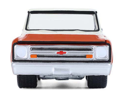 1968 Chevrolet C-10 Pickup Truck with Toolbox Orange and Beige "Down on the Farm" Series 11 1/64 Diecast Model by Greenlight