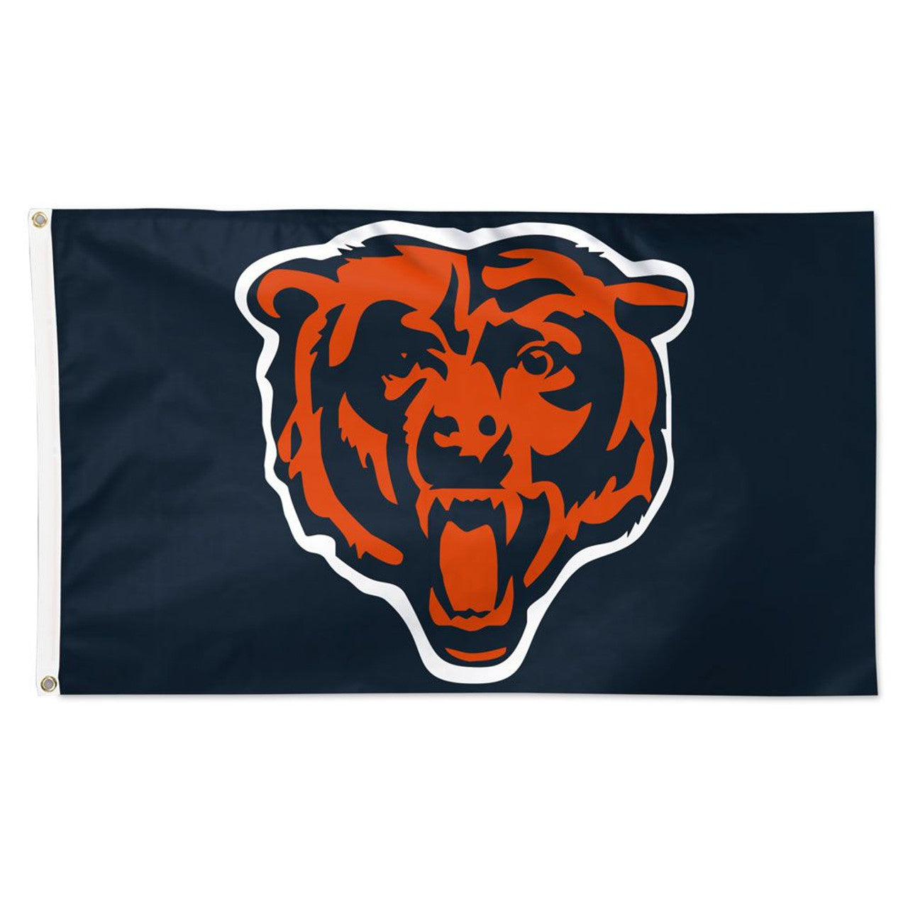 Chicago Bears 3ft x 5ft NFL Team Flag featuring team colors, logo, and metal grommets for easy hanging. Made by Wincraft.







