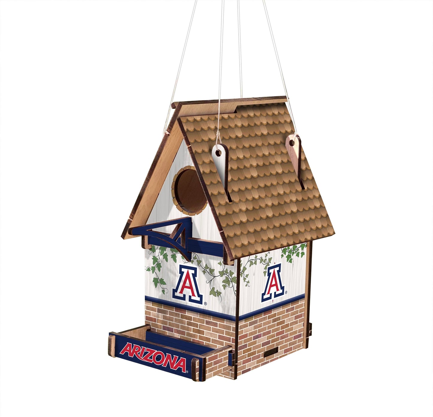 Arizona Wildcats Wood Birdhouse by Fan Creations