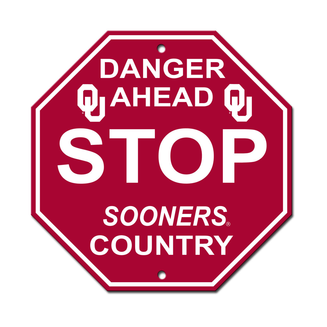 Oklahoma Sooners 12" x 12" Stop Sign by Fremont Die