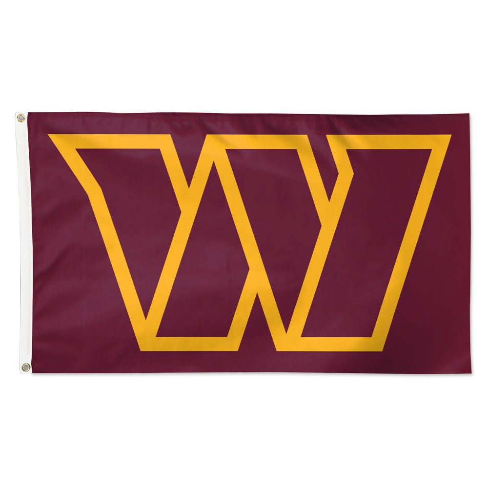 Washington Commanders 3x5 ft NFL flag with official logo, team colors, and grommets for wall or pole display