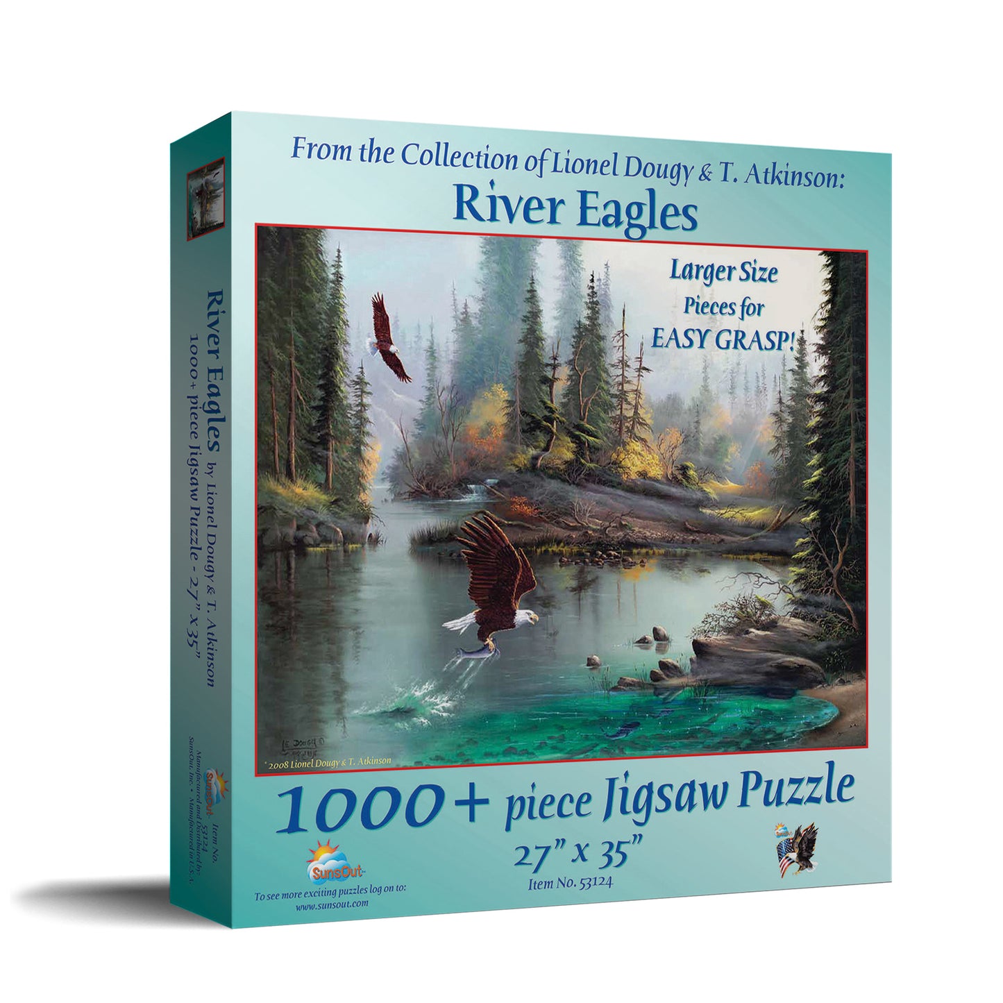 River Eagles 1000 Piece Jigsaw Puzzle by SunsOut