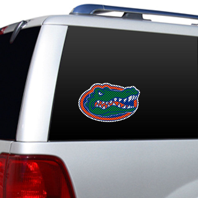 Florida Gators 12" x 10" NCAA die cut window film with bold team graphics in official colors by Fremont Die.