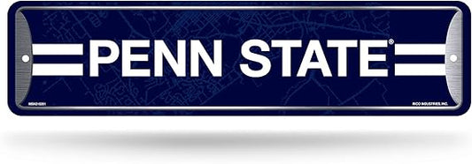 Penn State Nittany Lions NCAA Metal Street Sign with bold team colors, officially licensed and durable.