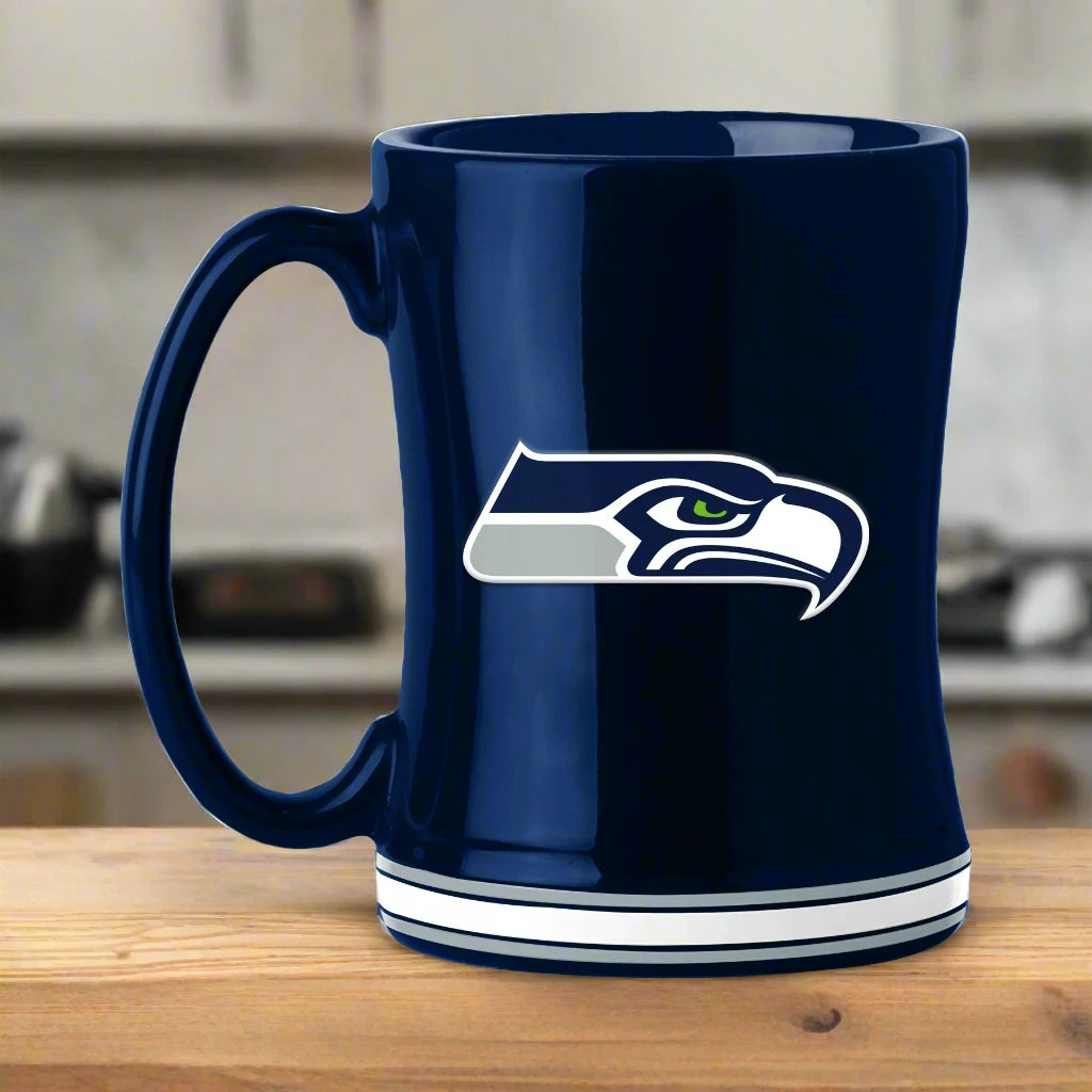 Seattle Seahawks 14oz Relief Coffee Mug by Logo Brands