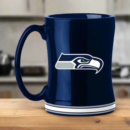 Seattle Seahawks 14oz Relief Coffee Mug by Logo Brands