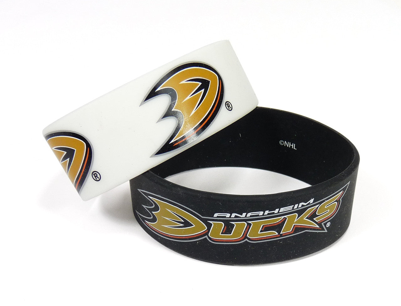 Anaheim Ducks Pack of 2 Silicone Bracelets by Aminco