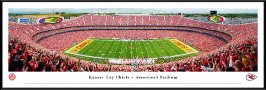 Kansas City Chiefs 60 Seasons Panoramic Poster - Arrowhead Stadium Picture by Blakeway Panoramas
