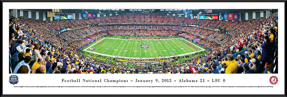 2012 BCS Football Championship Panoramic - Alabama Crimson Tide by Blakeway Panoramas