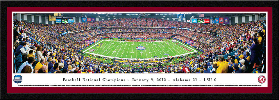 2012 BCS Football Championship Panoramic - Alabama Crimson Tide by Blakeway Panoramas