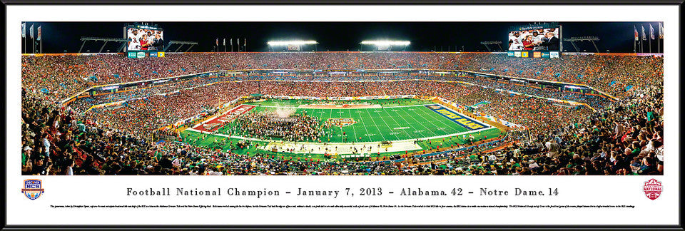 2013 BCS Football Championship Panoramic - Alabama Crimson Tide by Blakeway Panoramas