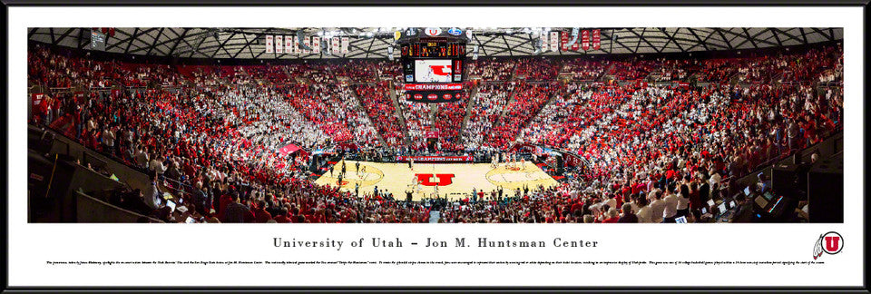 Utah Utes Basketball Panorama - Jon M. Huntsman Center Panoramic Picture by Blakeway Panoramas