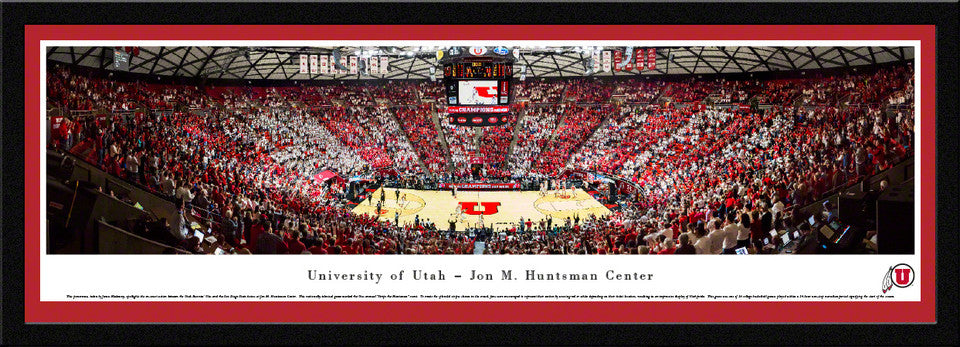 Utah Utes Basketball Panorama - Jon M. Huntsman Center Panoramic Picture by Blakeway Panoramas