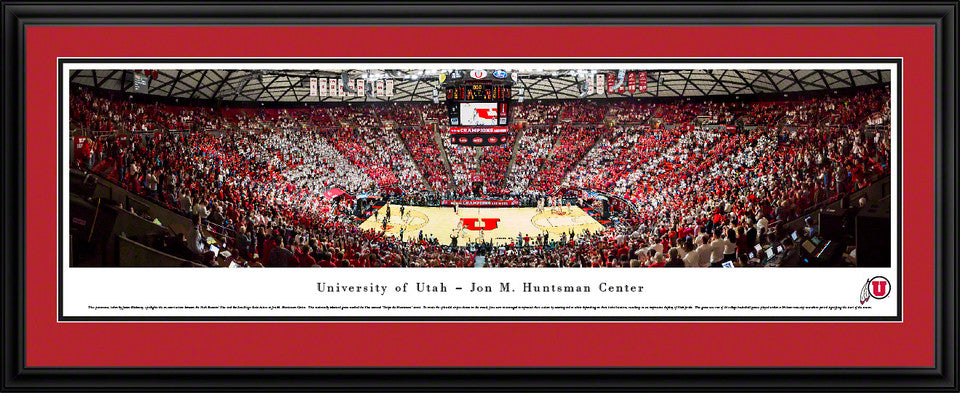 Utah Utes Basketball Panorama - Jon M. Huntsman Center Panoramic Picture by Blakeway Panoramas