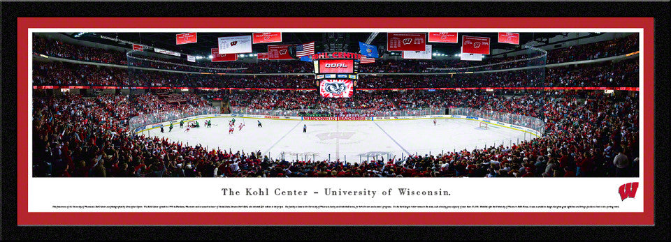 Wisconsin Badgers Ice Hockey Panorama - Kohl Center Picture by Blakeway Panoramas