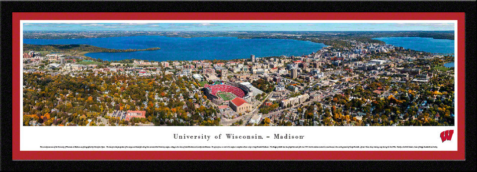Wisconsin Badgers Football Panoramic Photo  - Camp Randall Aerial Picture by Blakeway Panoramas