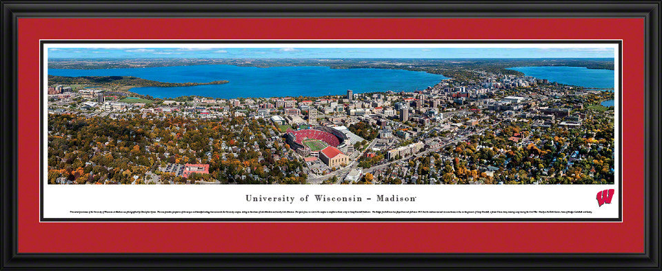 Wisconsin Badgers Football Panoramic Photo  - Camp Randall Aerial Picture by Blakeway Panoramas