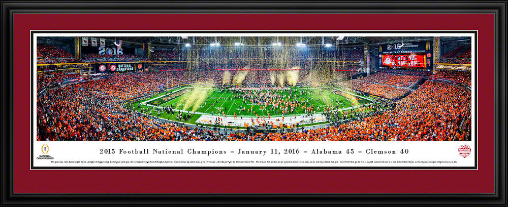 2016 CFP Panoramic Picture - College Football Playoff Championship - Alabama Crimson Tide by Blakeway Panoramas
