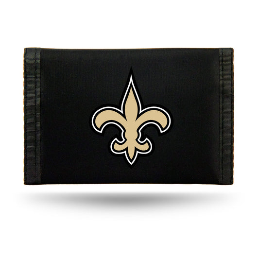 New Orleans Saints Trifold Nylon Wallet by Rico Industries