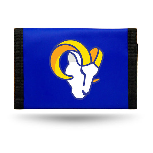 Los Angeles Rams Trifold Nylon Wallet by Rico Industries