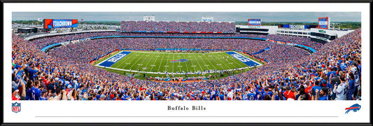 Buffalo Bills Panoramic Poster - Highmark Stadium NFL Fan Cave Wall Decor by Blakeway Panoramas