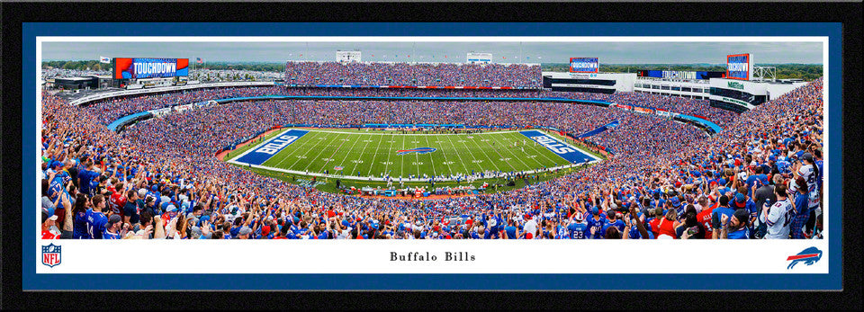 Buffalo Bills Panoramic Poster - Highmark Stadium NFL Fan Cave Wall Decor by Blakeway Panoramas