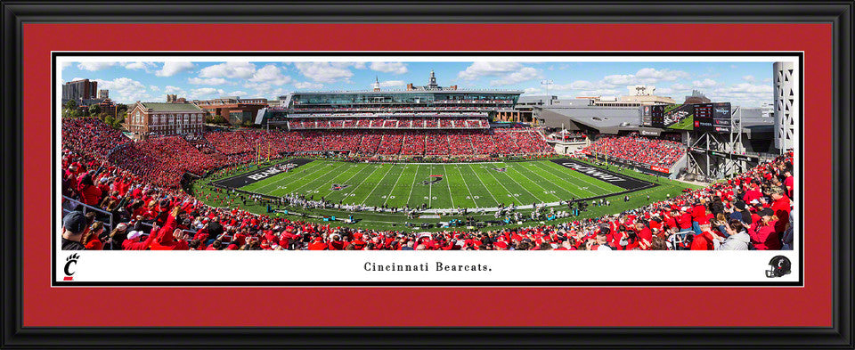 Cincinnati Bearcats Football Panoramic Picture - Nippert Stadium Fan Cave Decor by Blakeway Panoramas