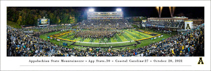 Appalachian State Mountaineers Football Panoramic Picture - Kidd Brewer Stadium by Blakeway Panoramas