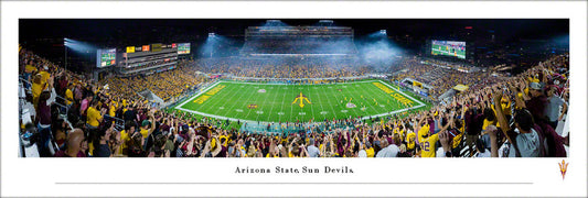 Arizona State Sun Devils Football Panoramic Picture - Sun Devil Stadium Fan Cave Decor by Blakeway Panoramas