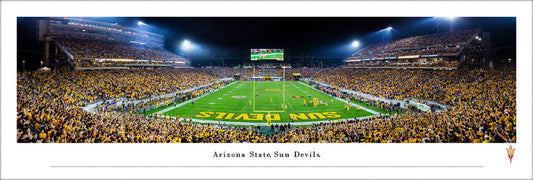 Arizona State Sun Devils End Zone Panoramic Picture - Sun Devil Stadium Fan Cave Decor by Blakeway Panoramas