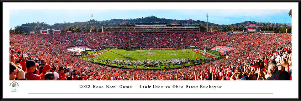 2022 Rose Bowl Game - Touchdown Panoramic Picture - Utah Utes vs Ohio State Buckeyes by Blakeway Panoramas