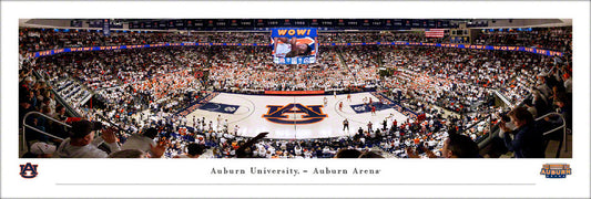 Auburn Tigers Basketball Panoramic Picture - Auburn Arena Fan Cave Decor by Blakeway Panoramas