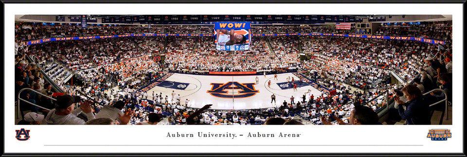 Auburn Tigers Basketball Panoramic Picture - Auburn Arena Fan Cave Decor by Blakeway Panoramas