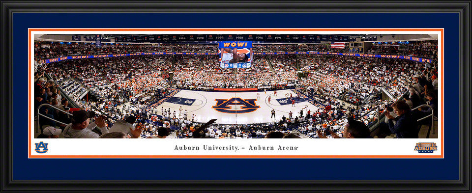 Auburn Tigers Basketball Panoramic Picture - Auburn Arena Fan Cave Decor by Blakeway Panoramas