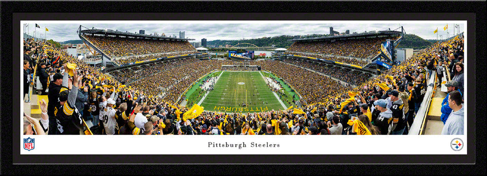 Pittsburgh Steelers End Zone Panoramic Fan Cave Decor - Acrisure Stadium Panorama by Blakeway Panoramas