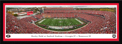 Georgia Bulldogs Football Panoramic Picture - Sanford Stadium Fan Cave Decor by Blakeway Panoramas