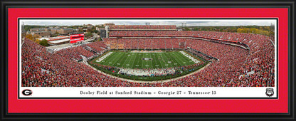 Georgia Bulldogs Football Panoramic Picture - Sanford Stadium Fan Cave Decor by Blakeway Panoramas