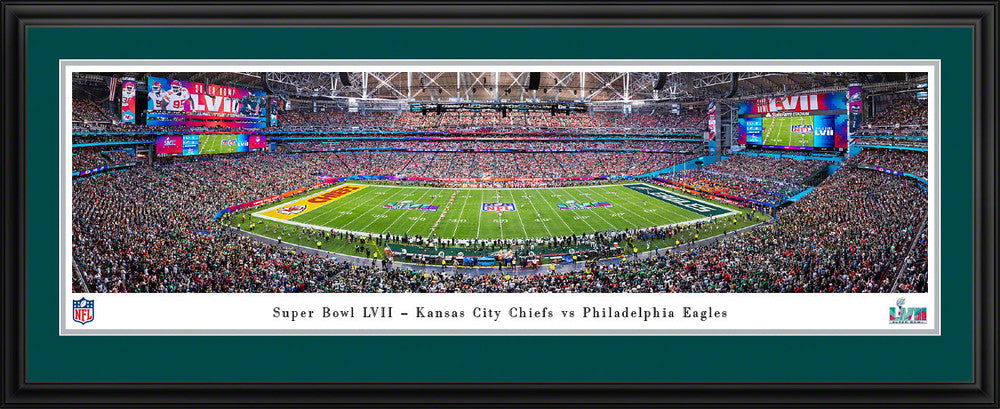 2023 Super Bowl LVII Kickoff Panoramic Picture - Kansas City Chiefs vs. Philadelphia Eagles by Blakeway Panoramas