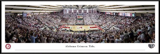 Alabama Crimson Tide Basketball Panoramic Picture - Coleman Coliseum Fan Cave Decor by Blakeway Panoramas
